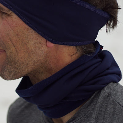 Double sided microfleece gaiter offers warmth while moving moisture to keep you from getting cold. Perfect for running or cycling on those really cold days.