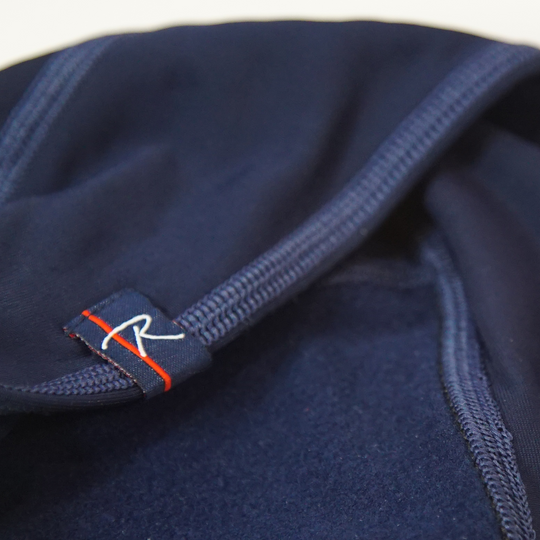 Double sided microfleece beanie offers warmth while moving moisture to keep you from getting cold.  Perfect for running or under a cycling helmet.